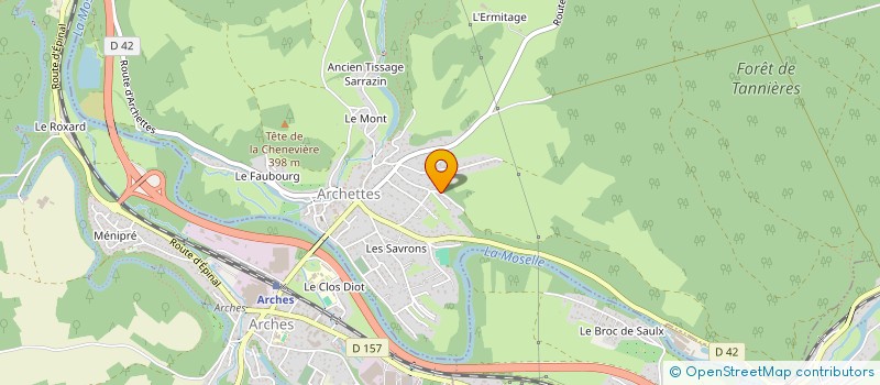 localisation de l'entreprise JAFRA  ARCHETTES