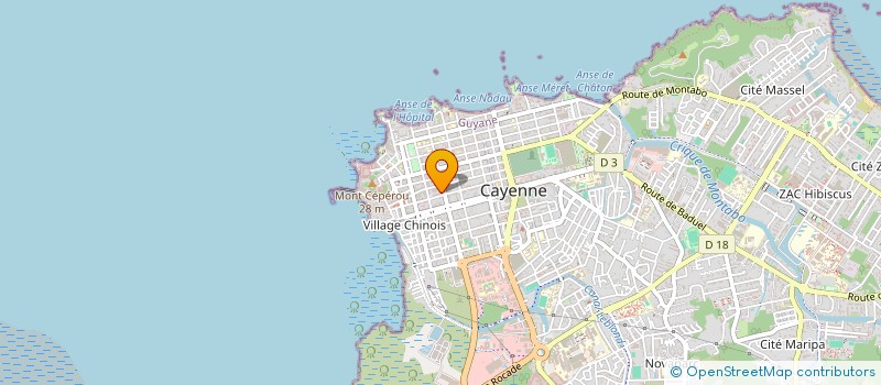 localisation de l'entreprise JAFRALINE  CAYENNE