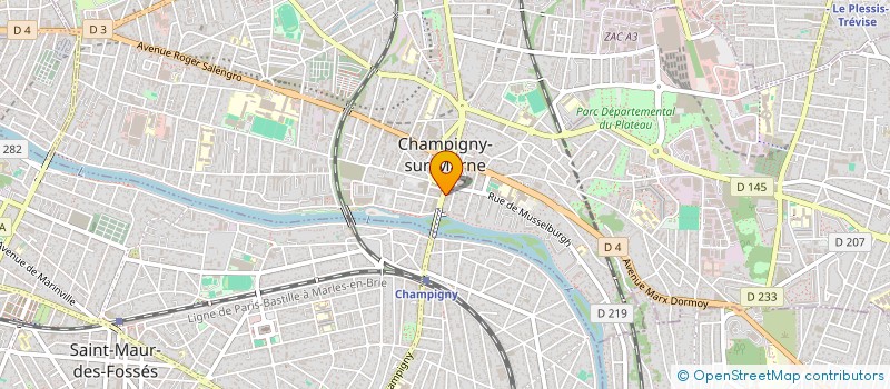 localisation de l'entreprise JAFRAN N.C.  CHAMPIGNY-SUR-MARNE