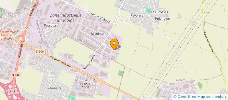 localisation de l'entreprise JAFSY  GENAS