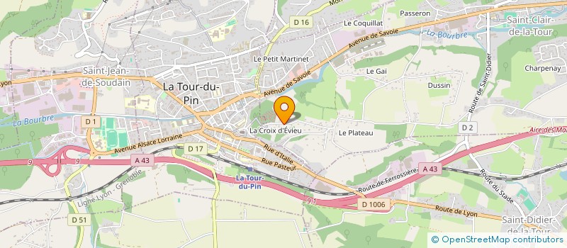 localisation de l'entreprise JAG  SAINT-CLAIR-DE-LA-TOUR