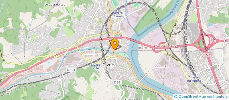 localisation de l'entreprise JAG INVEST  GIVORS