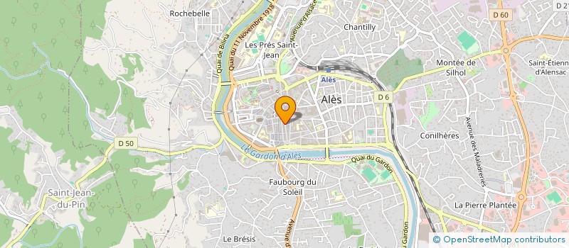 localisation de l'entreprise JAG OPTIQUE à ALES