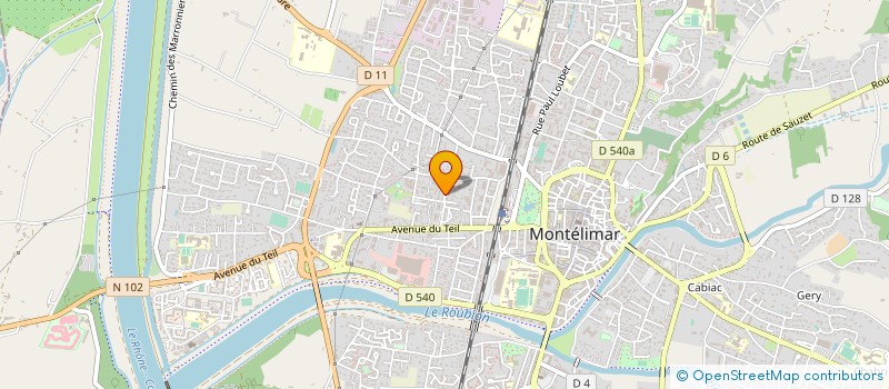 localisation de l'entreprise JAG SECURITE PRIVEE à MONTELIMAR