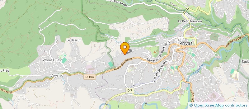 localisation de l'entreprise JAGGSEM  PRIVAS