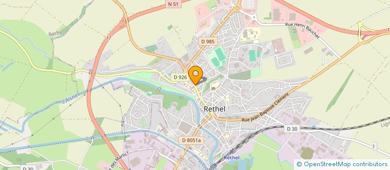 localisation de l'entreprise JAGIELLA à RETHEL