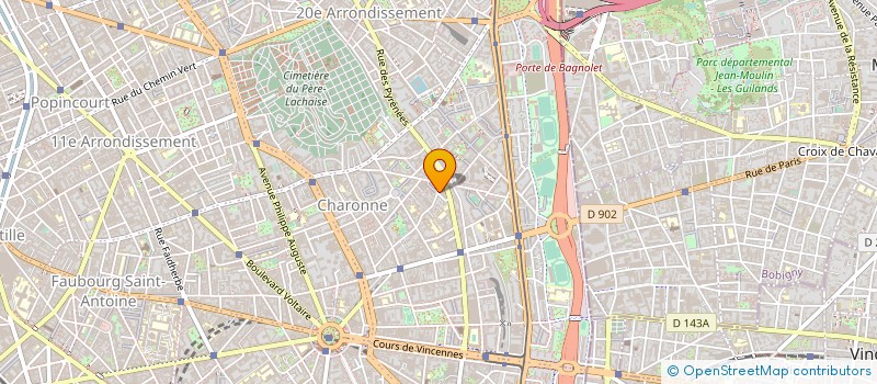 localisation de l'entreprise JAGLIN QUENAULT ARCHITECTES  PARIS