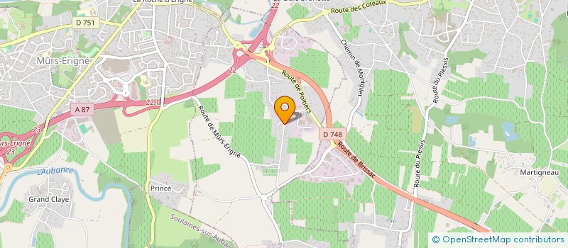 localisation de l'entreprise JAGOBAND  SAINT-MELAINE-SUR-AUBANCE