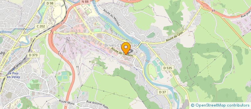 localisation de l'entreprise JAGODA à BRIVES-CHARENSAC