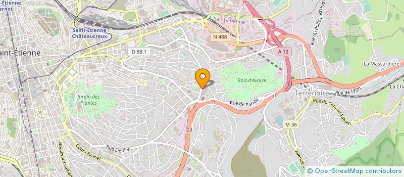 localisation de l'entreprise JAGOT ET LEON à SAINT-ETIENNE