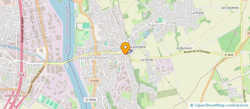 localisation de l'entreprise JAGT à JASSANS-RIOTTIER