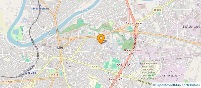 localisation de l'entreprise JAGUAR MUAY-THAI ALBIGEOIS à ALBI