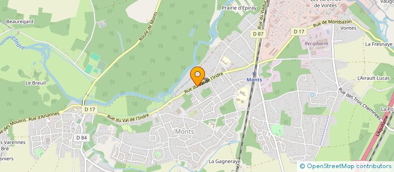 localisation de l'entreprise JAHEL  MONTS