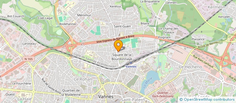 localisation de l'entreprise JAHIER PNEUMATIQUES à VANNES