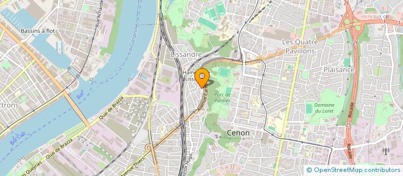 localisation de l'entreprise JAHN LOCATION 33 à CENON