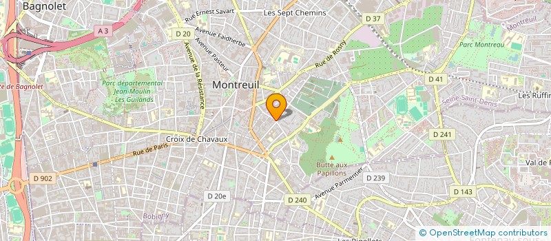 localisation de l'entreprise JAHNHOY à MONTREUIL