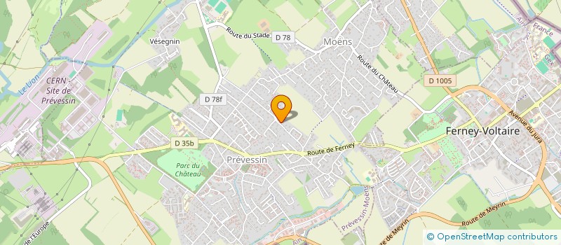 localisation de l'entreprise JAIA à PREVESSIN-MOENS