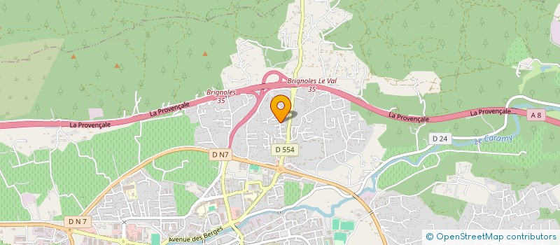 localisation de l'entreprise JAID'OBUREAU  BRIGNOLES