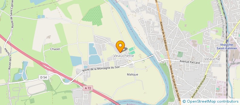 localisation de l'entreprise JAILLET VIVIEN MACONNERIE  VEAUCHETTE