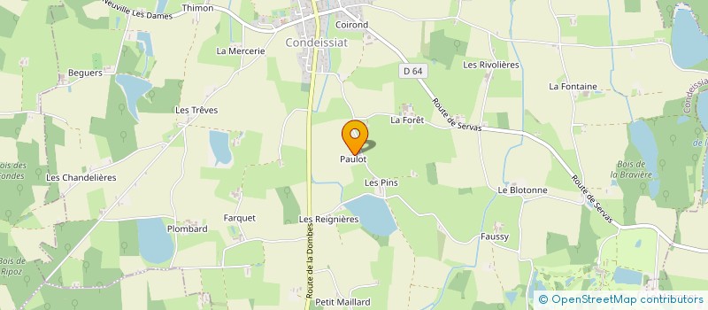 localisation de l'entreprise JAILLOT ZINGUERIE  CONDEISSIAT