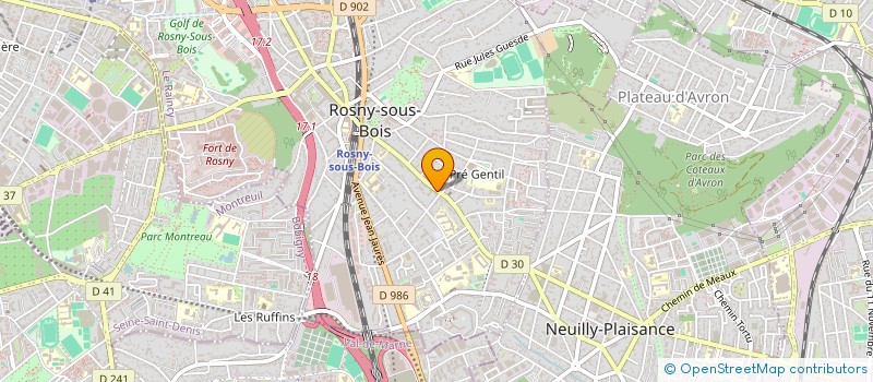 localisation de l'entreprise JAINES à ROSNY-SOUS-BOIS