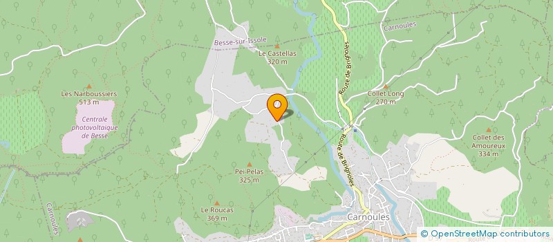 localisation de l'entreprise JAINES  CARNOULES