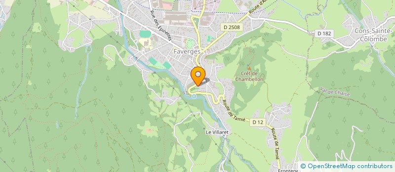 localisation de l'entreprise JAIS PEINTURE  FAVERGES-SEYTHENEX