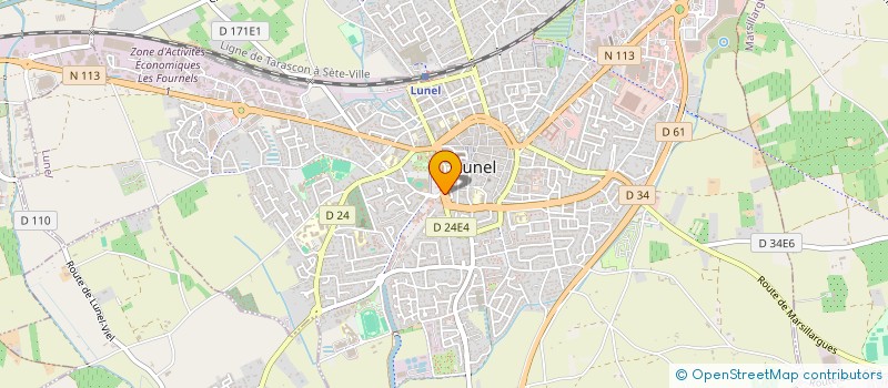 localisation de l'entreprise JAJA LUNEL  LUNEL