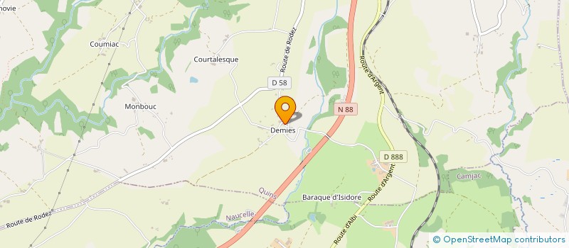 localisation de l'entreprise JAJOU  QUINS