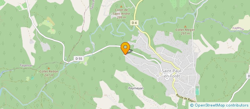 localisation de l'entreprise JAK à SAINT-PAUL-EN-FORET