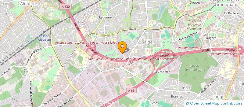 localisation de l'entreprise JAKAT  PESSAC