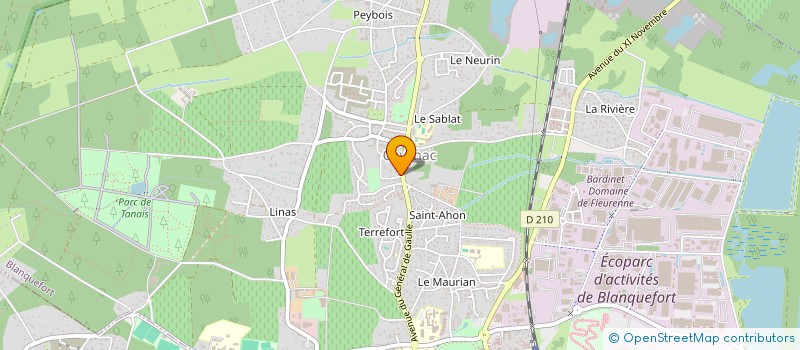 localisation de l'entreprise JAKI à BLANQUEFORT