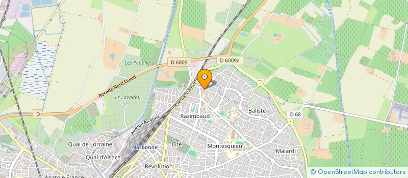 localisation de l'entreprise JAKIGET à NARBONNE