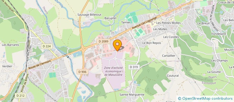 localisation de l'entreprise JAKUBOWSKI à THIERS