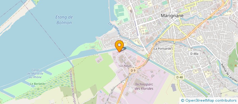 localisation de l'entreprise JAL IMMO à MARIGNANE