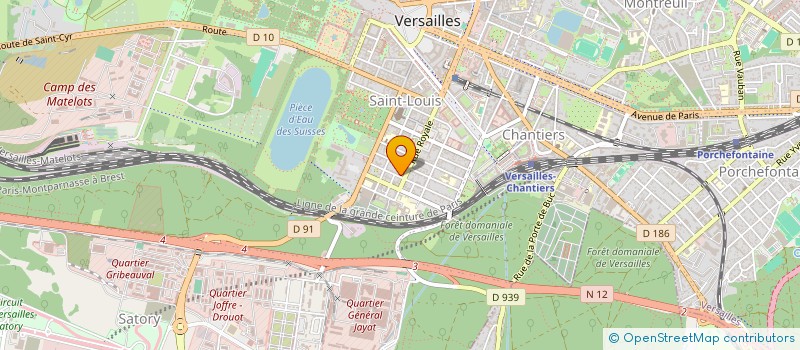 localisation de l'entreprise JAL INVEST à VERSAILLES