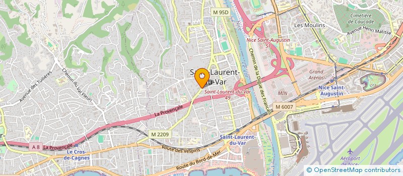 localisation de l'entreprise JAL INVEST à SAINT-LAURENT-DU-VAR