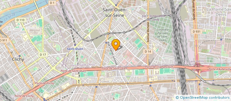 localisation de l'entreprise JAL SOSAB à SAINT-OUEN-SUR-SEINE