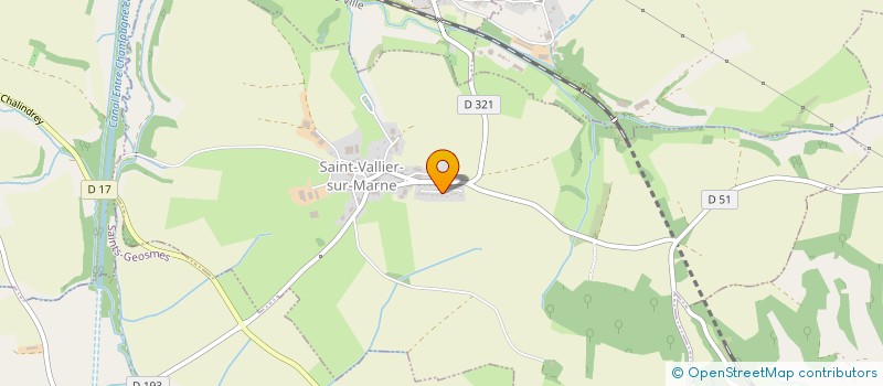 localisation de l'entreprise JALA43 à SAINT-VALLIER-SUR-MARNE