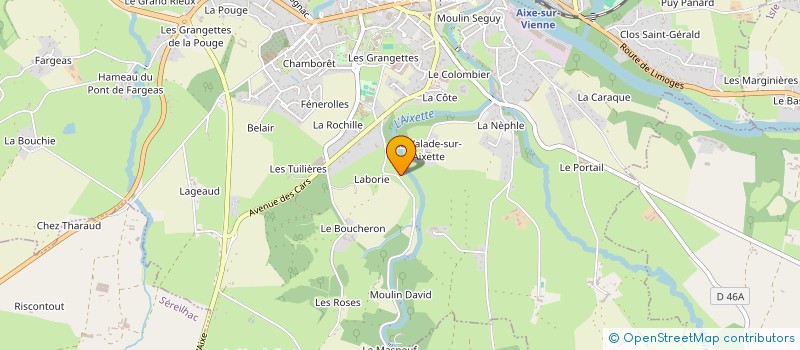 localisation de l'entreprise JALB à AIXE-SUR-VIENNE