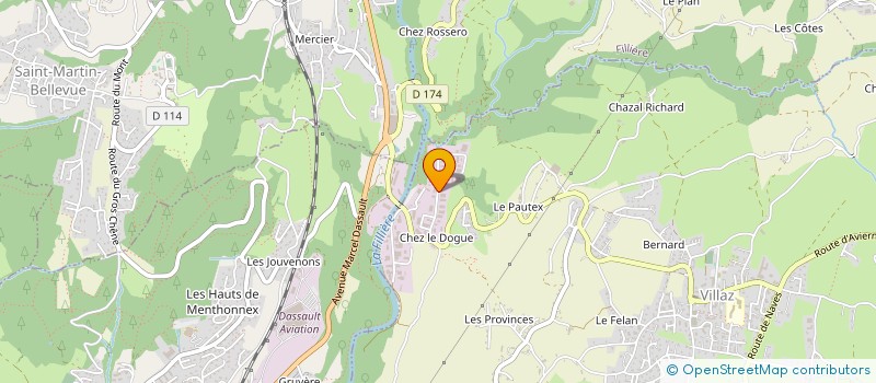 localisation de l'entreprise JALBIMMO  VILLAZ