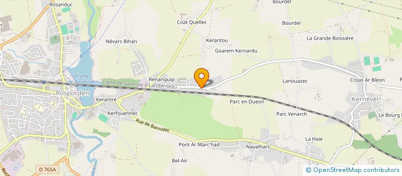 localisation de l'entreprise JALC  ROSPORDEN