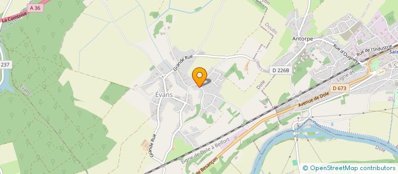 localisation de l'entreprise JALE  EVANS