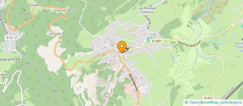 localisation de l'entreprise JALEAL  LES ROUSSES