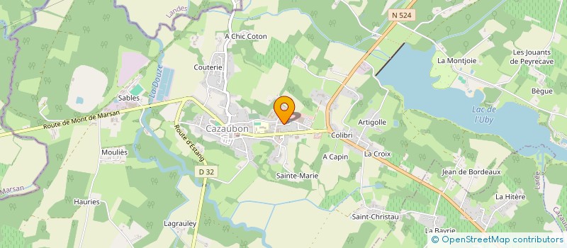 localisation de l'entreprise JALEANE  CAZAUBON