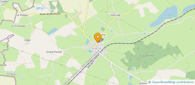 localisation de l'entreprise JALETRE  TREIGNAT