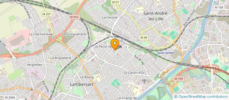 localisation de l'entreprise JALF INDUSTRIES à SAINT-ANDRE-LEZ-LILLE