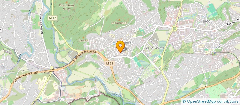 localisation de l'entreprise JALINA  CLAPIERS