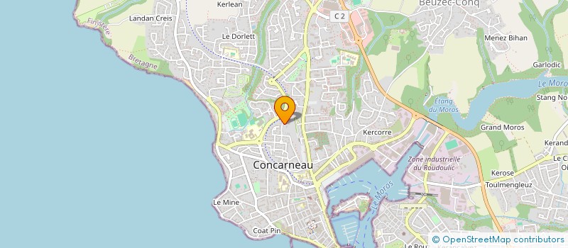localisation de l'entreprise JALINA  CONCARNEAU