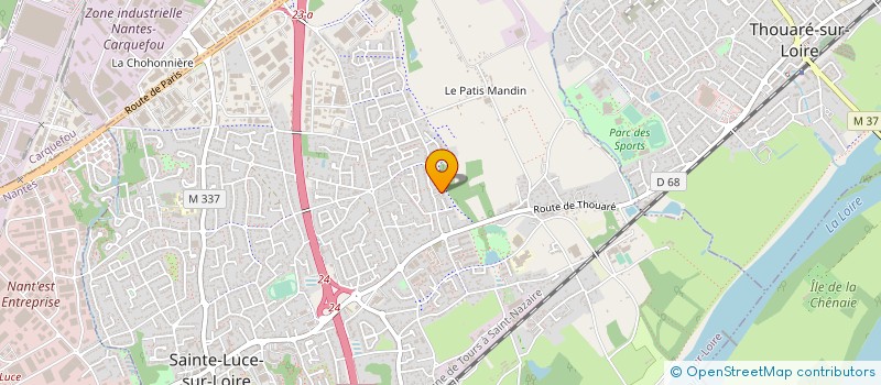 localisation de l'entreprise JALINA CREATION  SAINTE-LUCE-SUR-LOIRE